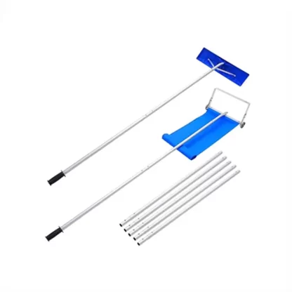 2-in-1 20ft Roof Snow Rake - Wheeled Snow Removal Tool with Wide Head Cutter - Image 3