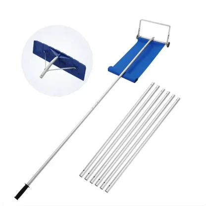 2-in-1 20ft Roof Snow Rake - Wheeled Snow Removal Tool with Wide Head Cutter - Image 6
