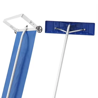 2-in-1 20ft Roof Snow Rake - Wheeled Snow Removal Tool with Wide Head Cutter - Image 2