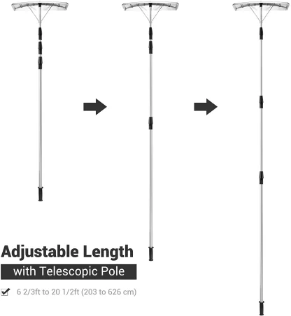 20' High-Quality Roof Snow Shovel with Detachable Aluminum Handles - Image 3