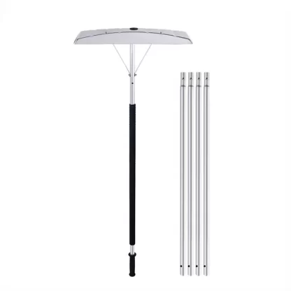 5-20FT Extendable Aluminum Snow Roof Rake with Anti-Skid Handle
