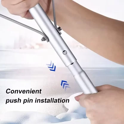 5-20FT Extendable Aluminum Snow Roof Rake with Anti-Skid Handle - Image 3
