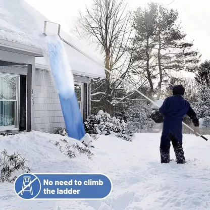 Detachable Long Handle Aluminum Snow Removal Tool - Image 7