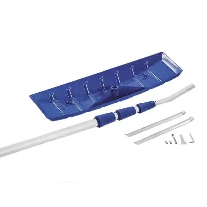 Telescopic Aluminum Roof Snow Rake with Foldable Shovel