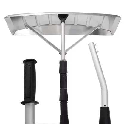 Retractable Roof Snow Rake & Plastic Snow Shovel